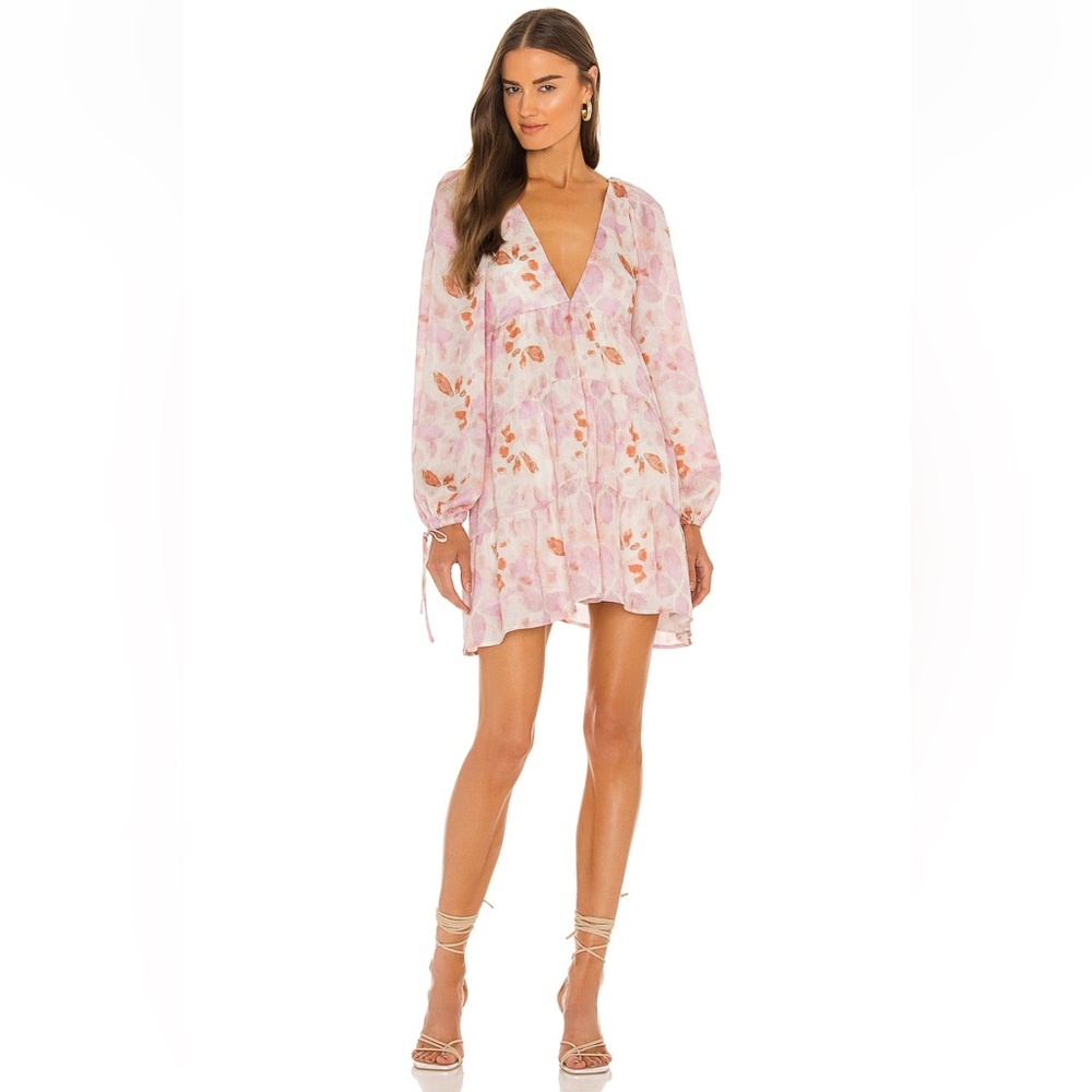 House of Harlow 1960 Watercolor Floral Mini Dress